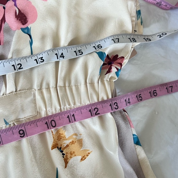 YUMI KIM x Anthropologie Silk Kimono Spring Floral Mini Dress S Empire Waist - Picture 11 of 11
